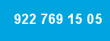 922 769 15 05 922 769 15 05
